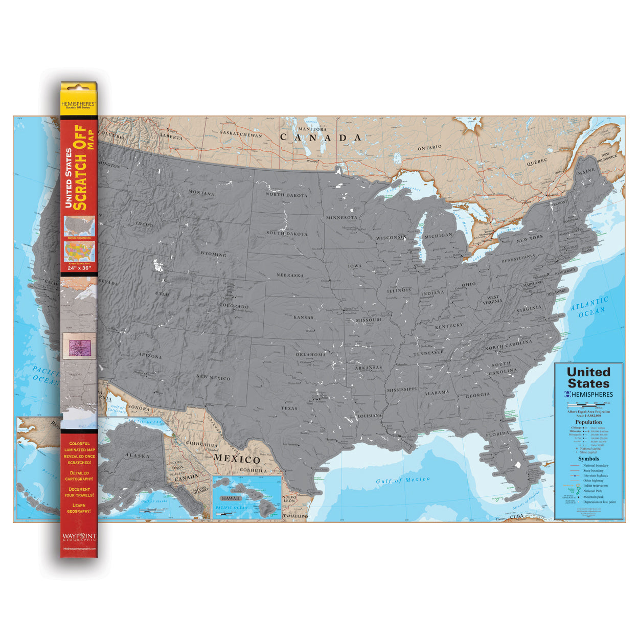 Scratch Off United States Map