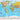 Blue Ocean Series Bi-Lingual French/English World Laminated Wall Map