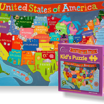 Kid's United States 100 Piece Puzzle