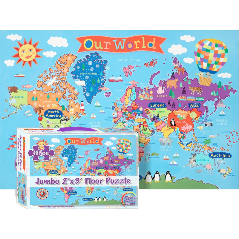 Kid's World Jumbo 48 Piece Floor Puzzle
