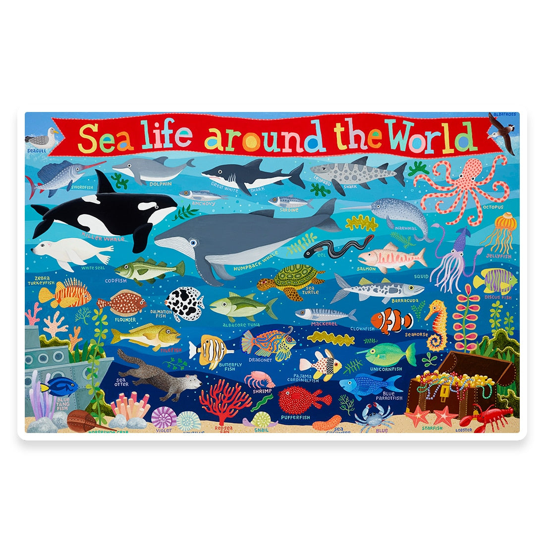 Sea Life Around The World PlaceMap