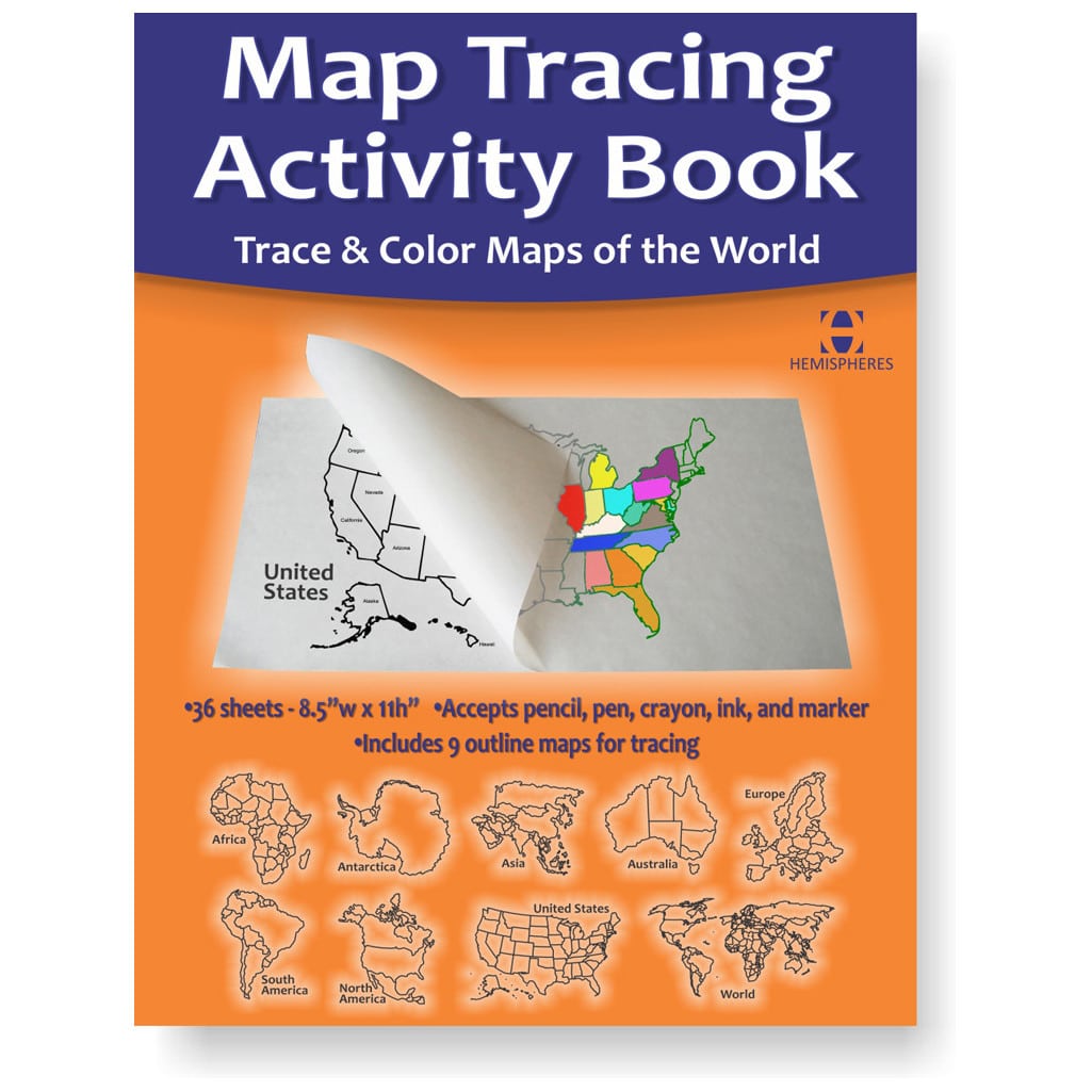 World & USA Tracing Activity Book