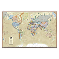 Boardroom Series World Map Framed & Mounted