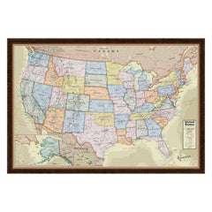 Boardroom Series USA Map Framed & Mounted