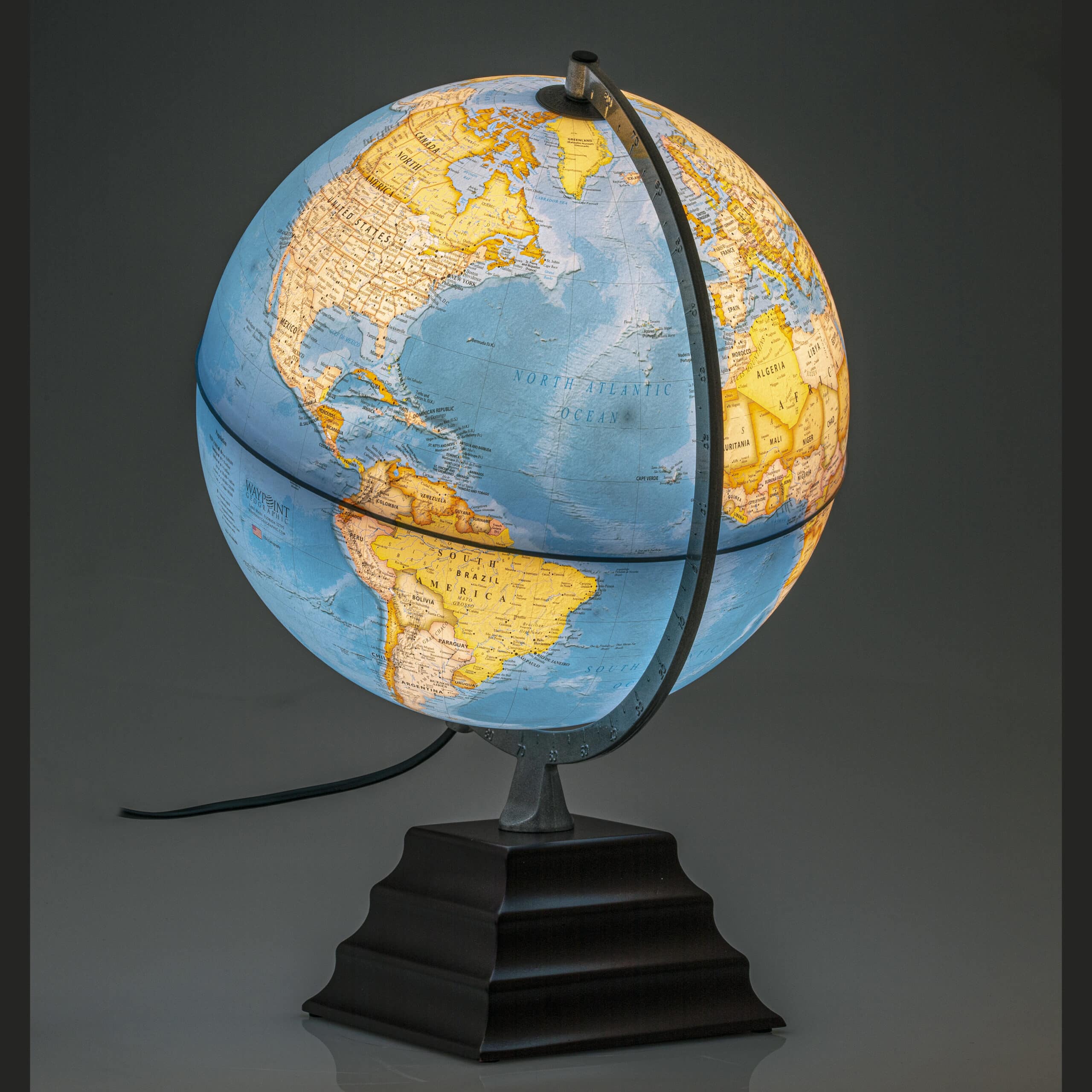 Pacific II Globe Illuminated