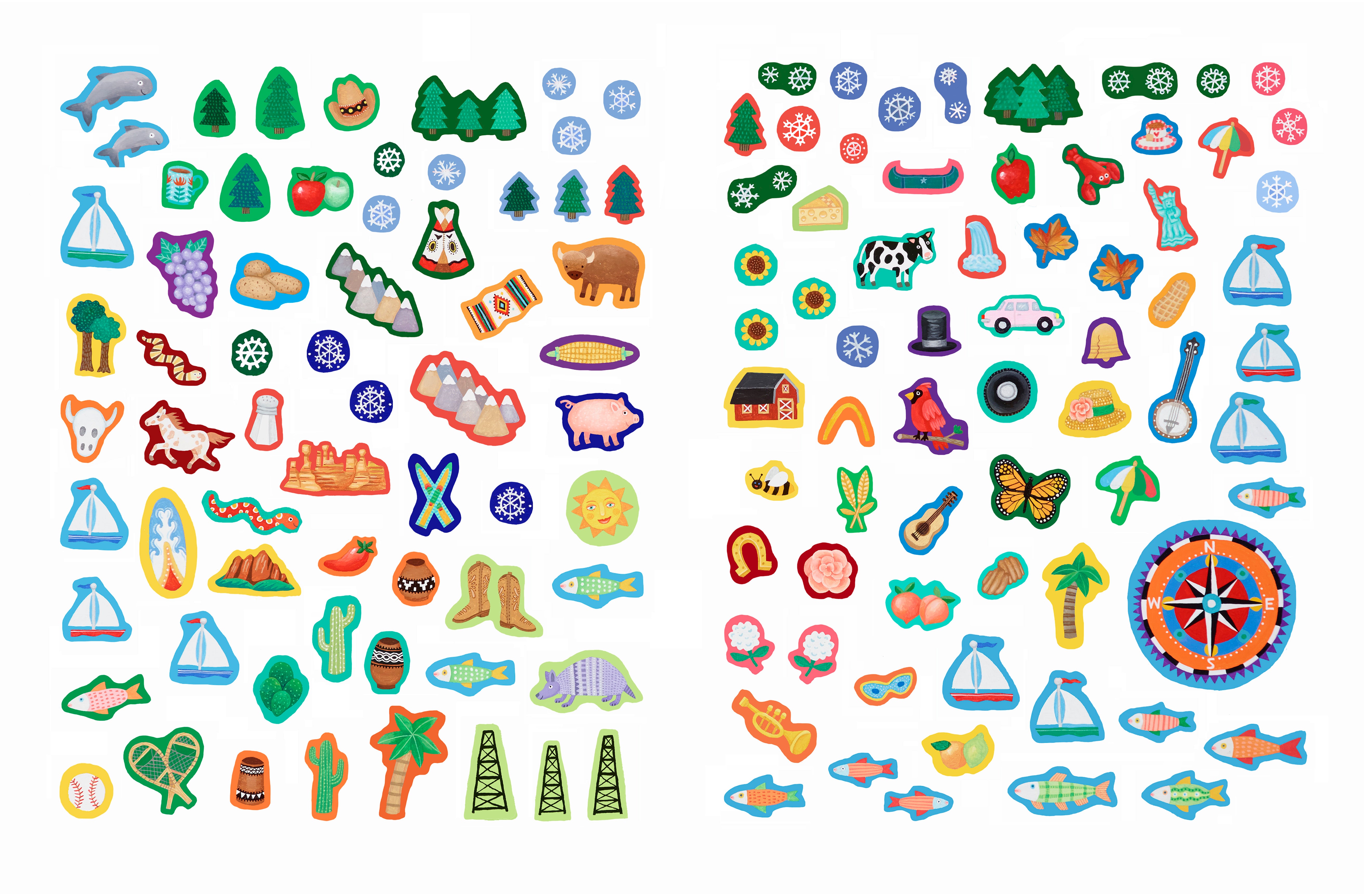 United States Kid's Sticker Book – Waypoint Geographic