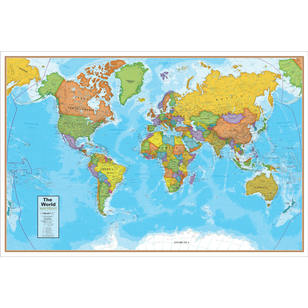 World Wall Chart w/Interactive App β Waypoint Geographic