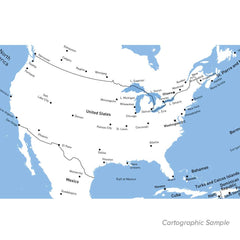 Light & Color Blue Cartographic Sample