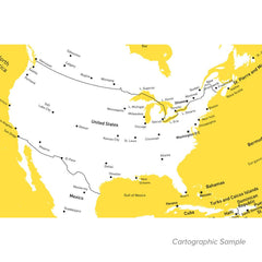 Light & Color Yellow Cartographic Sample